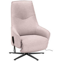RELAXSESSEL in Textil Rosa  - Anthrazit/Rosa, Design, Textil/Metall (70/112/85cm) - Himolla Komfortklass