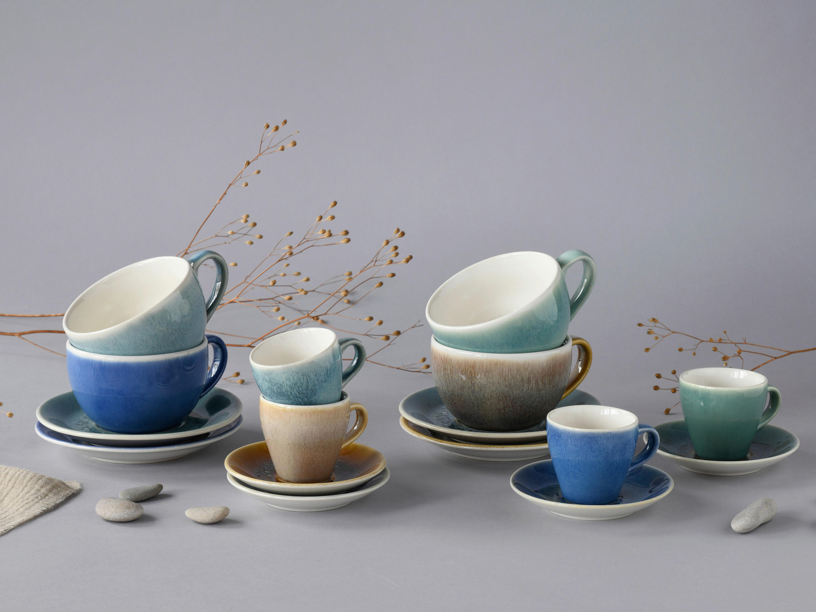 CAPPUCCINOKOPP MED FAT Caldera Mix    - multicolor, Basics, keramik - Creatable