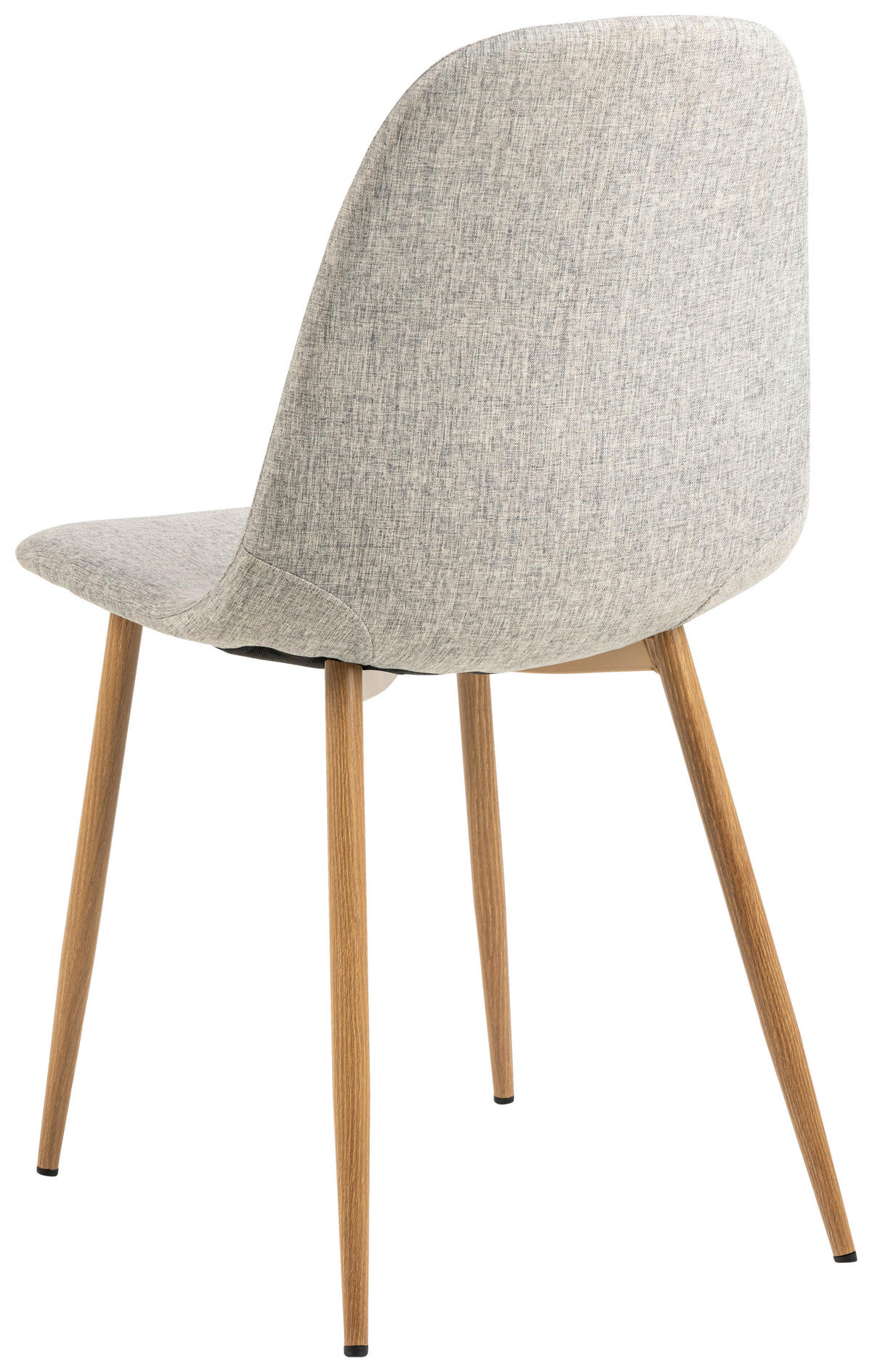 STUHL Webstoff Hellgrau  - Eichefarben/Hellgrau, Trend, Textil/Metall (44/86/54cm)