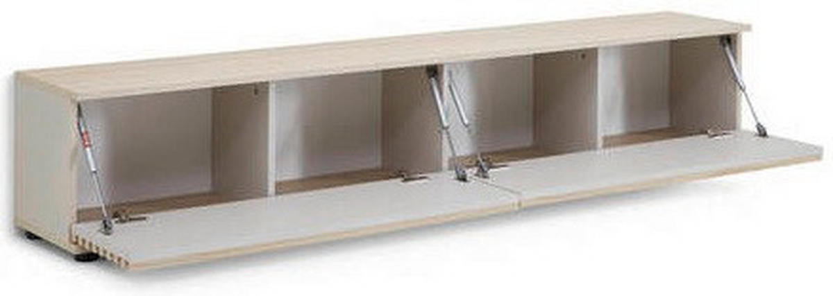 LOWBOARD  in 180/30/30 cm  - Kaschmir/Eichefarben, Design, Holzwerkstoff/Kunststoff (180/30/30cm) - Boxxx