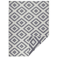 OUTDOORTEPPICH 80/150 cm Twin Creme, Grau  - Creme/Grau, Basics, Kunststoff (80/150cm)