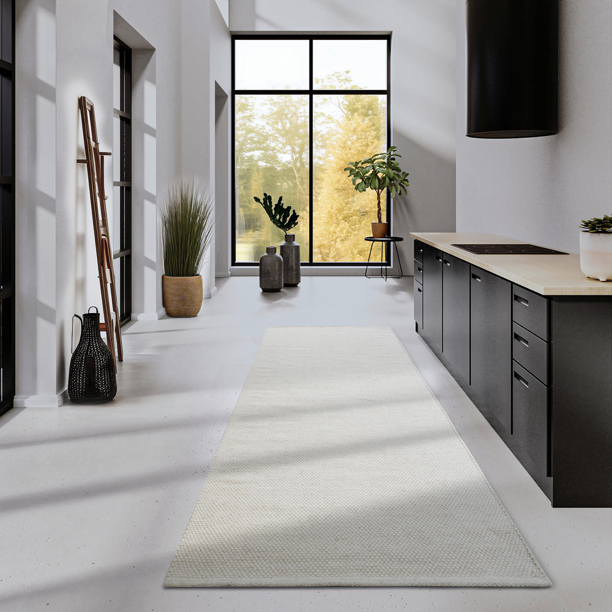 LÄUFER 80/200/200 cm Delhi  - Weiß, Basics, Textil (80/200/200cm) - Elle Decoration
