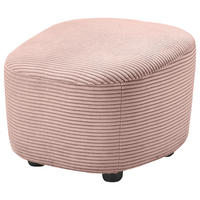 HOCKER Cord Rosa  - Schwarz/Rosa, Design, Kunststoff/Textil (54/41/57cm) - SetOne by Musterring