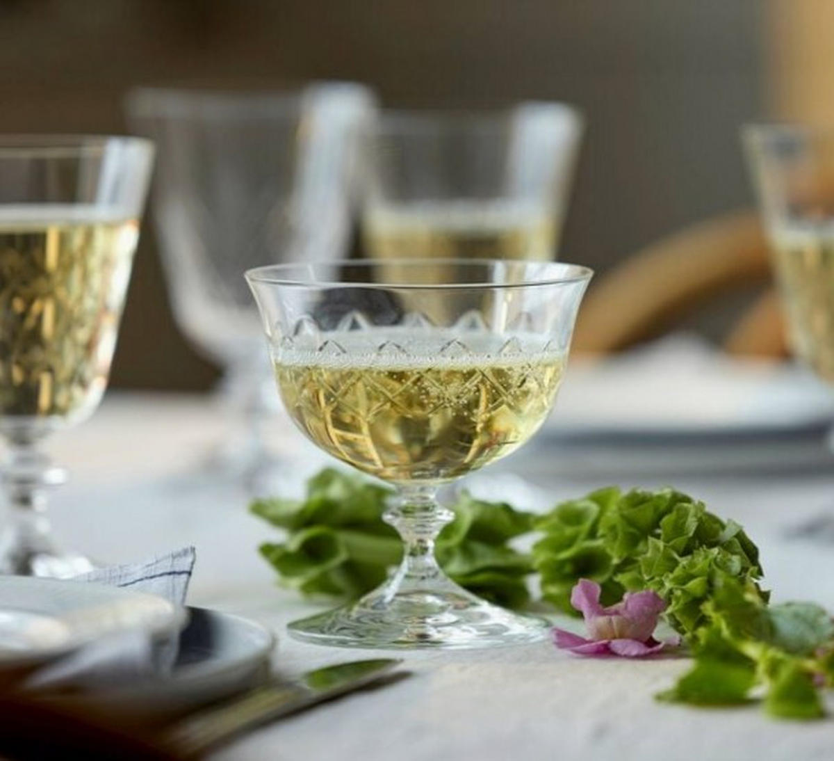 CHAMPAGNEGLAS 2 delar  - Basics, glas