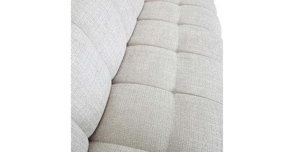 BIGSOFA Chenille Creme - Creme/Schwarz, KONVENTIONELL, Kunststoff/Textil (217/74/100cm) - Carryhome