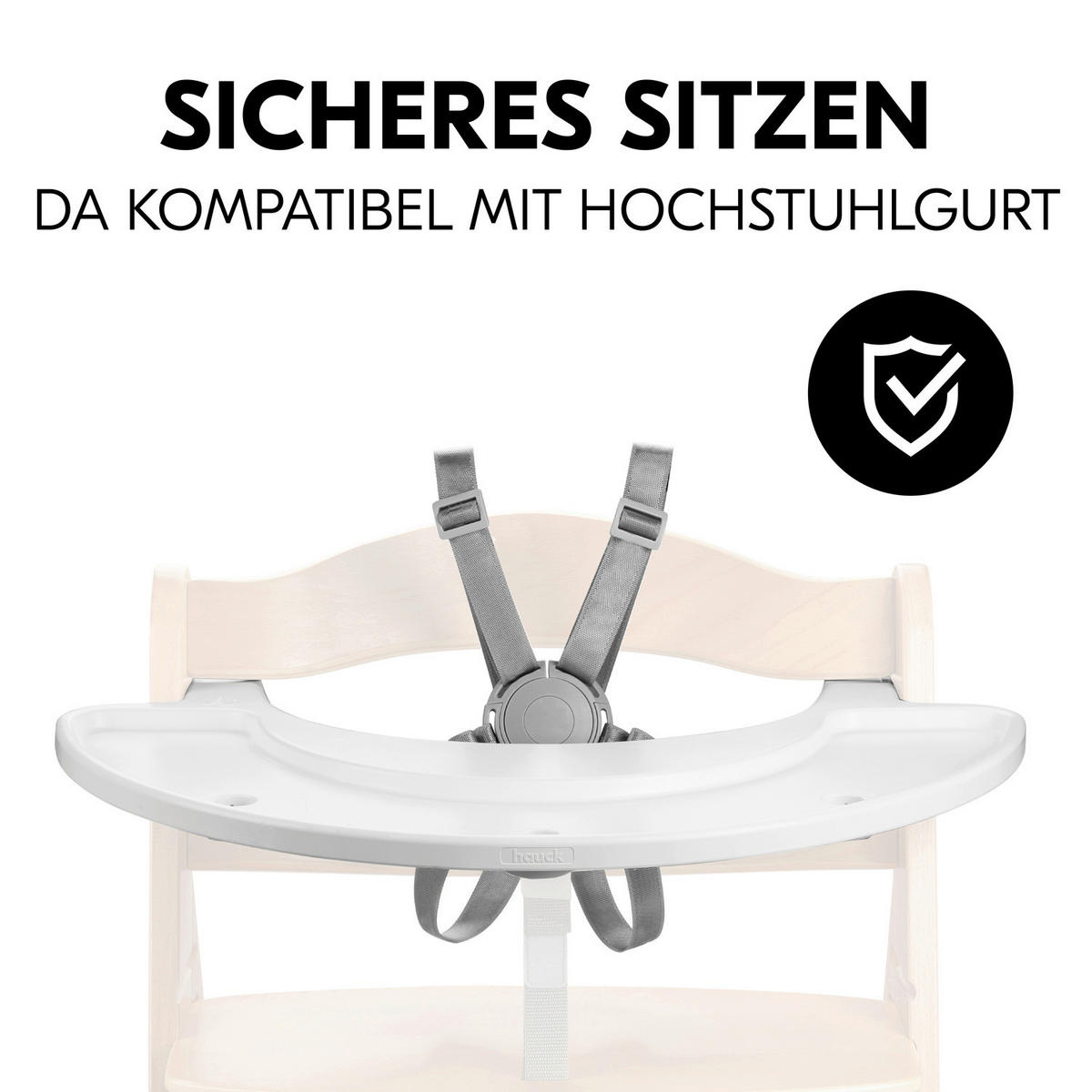 ESS- UND SPIELBRETT Alpha Play Tray  - Weiß, Basics, Kunststoff (43/4/58cm) - Hauck