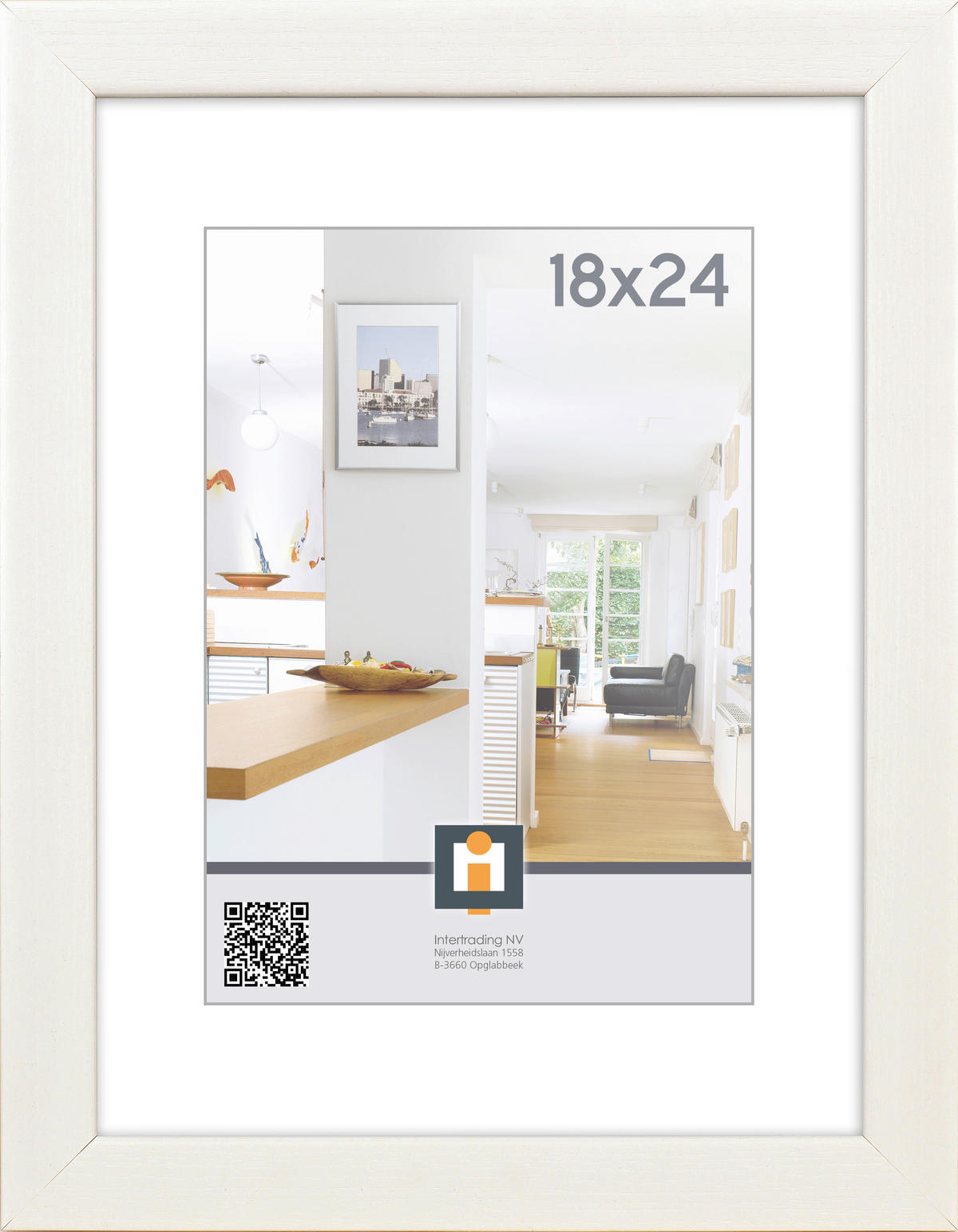 BILDERRAHMEN - Weiß, Basics, Glas/Kunststoff (21/27/1,5cm)