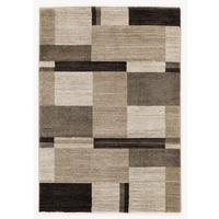 WEBTEPPICH 200/250 cm Palazzo Bloc Braun, Beige  - Beige/Braun, KONVENTIONELL, Textil (200/250cm) - Novel