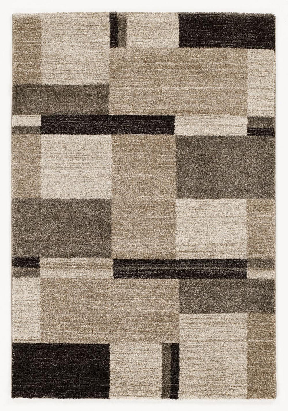 WEBTEPPICH 200/250 cm Palazzo Bloc Braun, Beige  - Beige/Braun, KONVENTIONELL, Textil (200/250cm) - Novel