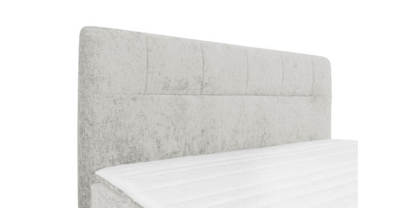 BOXSPRINGBETT 160/200 cm in Hellgrau - Hellgrau/Schwarz, Design, Textil/Metall (160/200cm) - Esposa