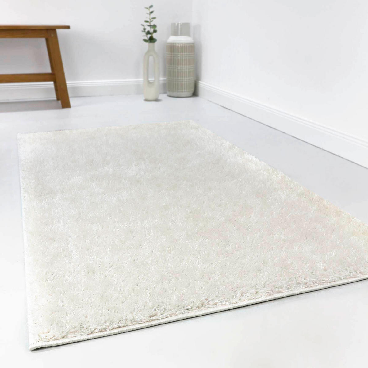 HOCHFLORTEPPICH 200/200 cm #Swagger Shag Creme quadratisch  - Creme, Basics, Textil (200/200cm) - WECON HOME