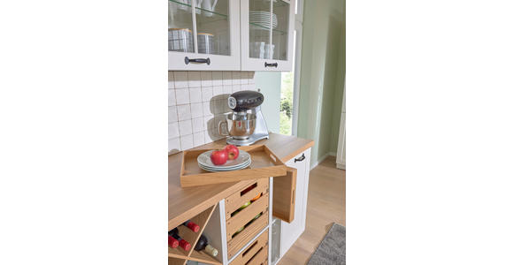 EINBAUKÜCHE   - Weiß, LIFESTYLE, Holzwerkstoff - Novel