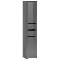 HOCHSCHRANK 40/190/30 cm  - Anthrazit/Anthrazit Hochglanz, KONVENTIONELL, Holzwerkstoff/Kunststoff (40/190/30cm) - home24