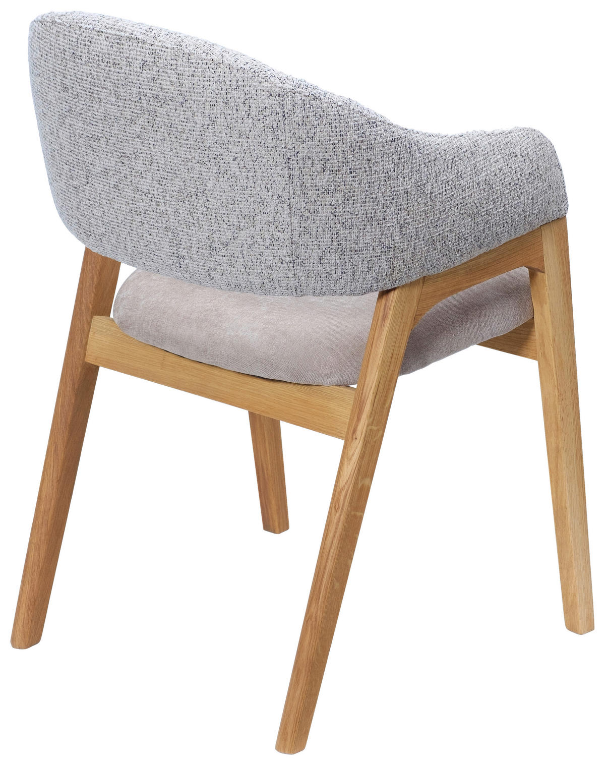 ARMLEHNSTUHL  in Webstoff  - Eichefarben/Grau, KONVENTIONELL, Holz/Textil (56,5/82,5/59,5cm) - Linea Natura