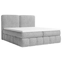 BOXBETT 140/200 cm,  in Grau, Bettkasten, Topper, Matratzen, H3 = fest  - Schwarz/Grau, KONVENTIONELL, Kunststoff/Textil (140/200cm) - Carryhome