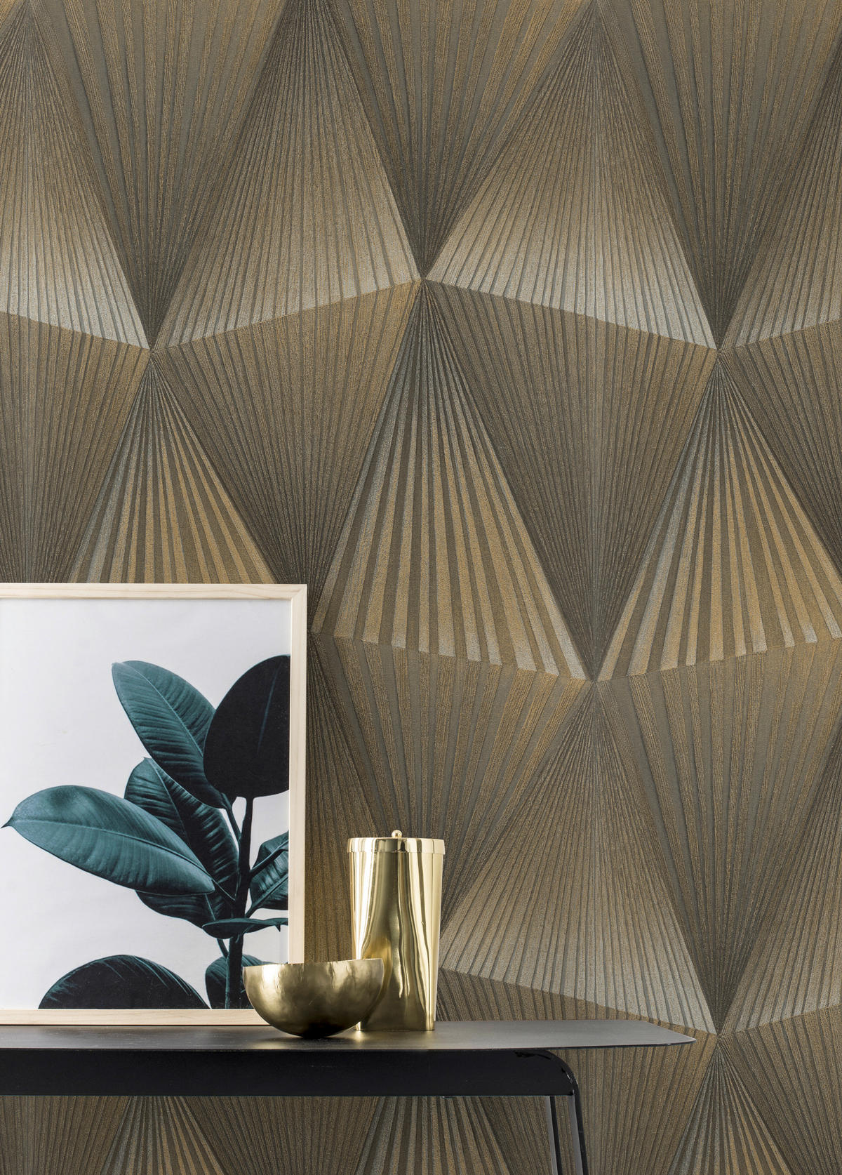 TAPETE - Schwarz, Design, Textil (600/53cm) - Tesa