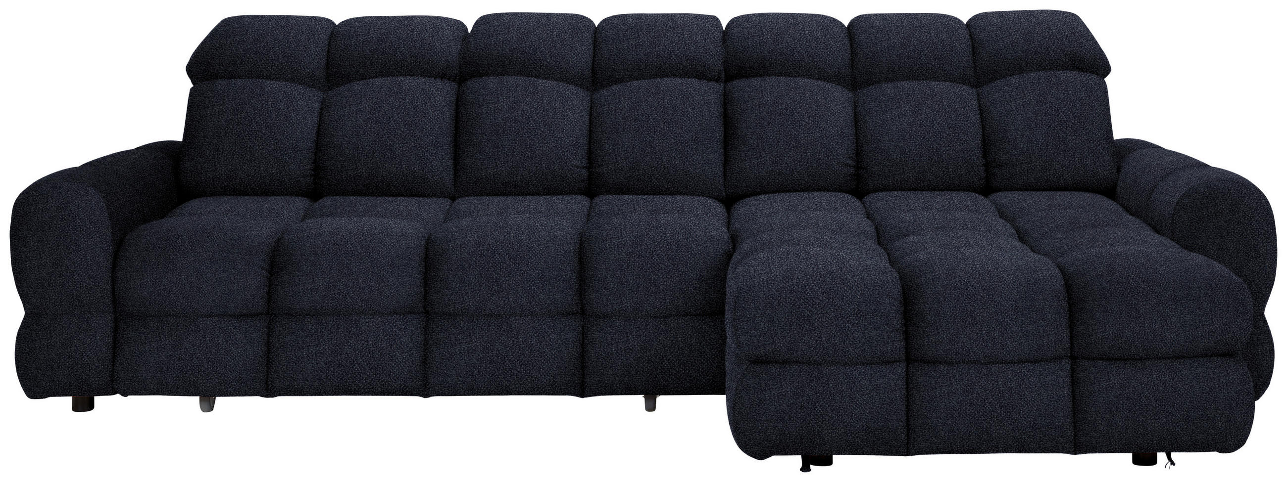 HÖRNSOFFA i velour mörkgrå  - mörkgrå/svart, Design, textil/plast (283/178cm) - Welnova