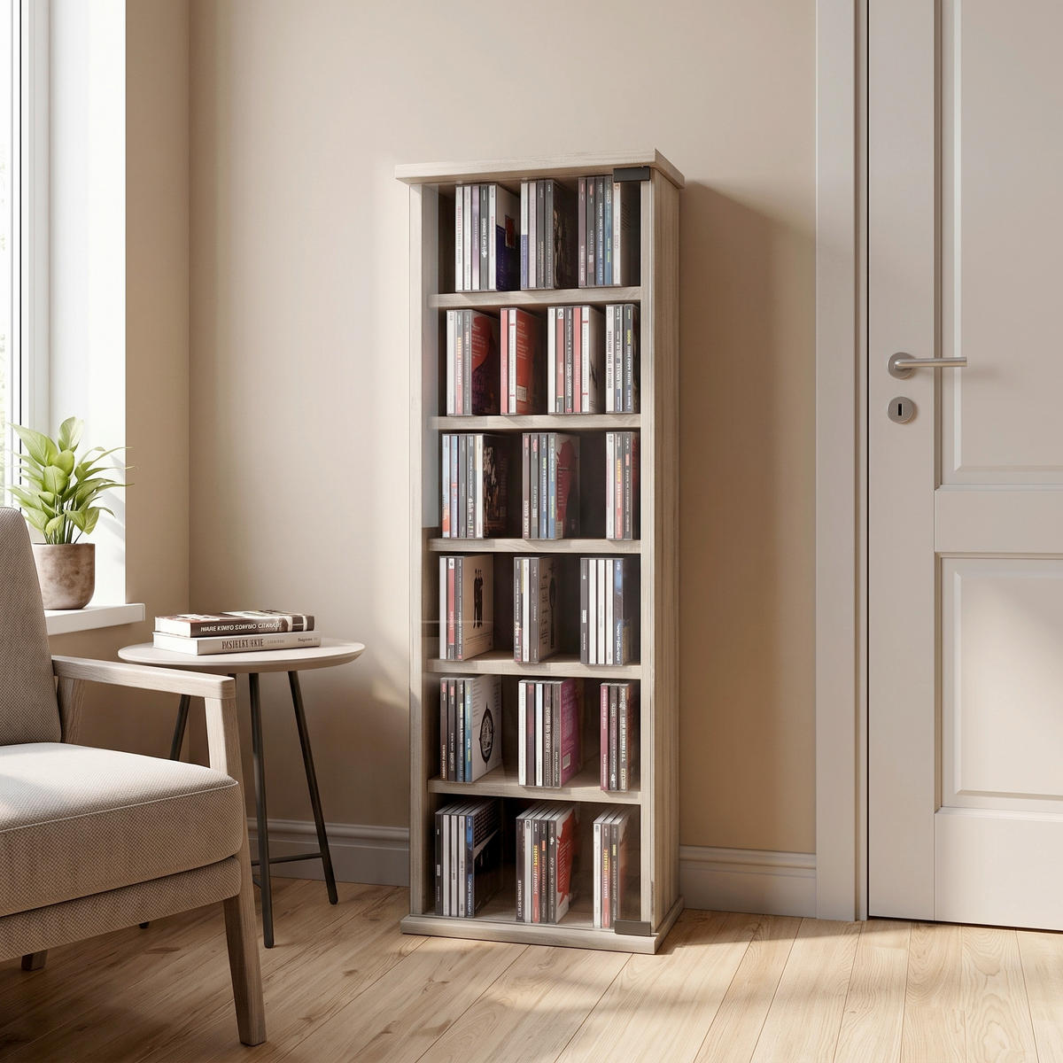 CD-REGAL Eichefarben  - Eichefarben, KONVENTIONELL, Glas/Holzwerkstoff (31/92/18cm) - MID.YOU