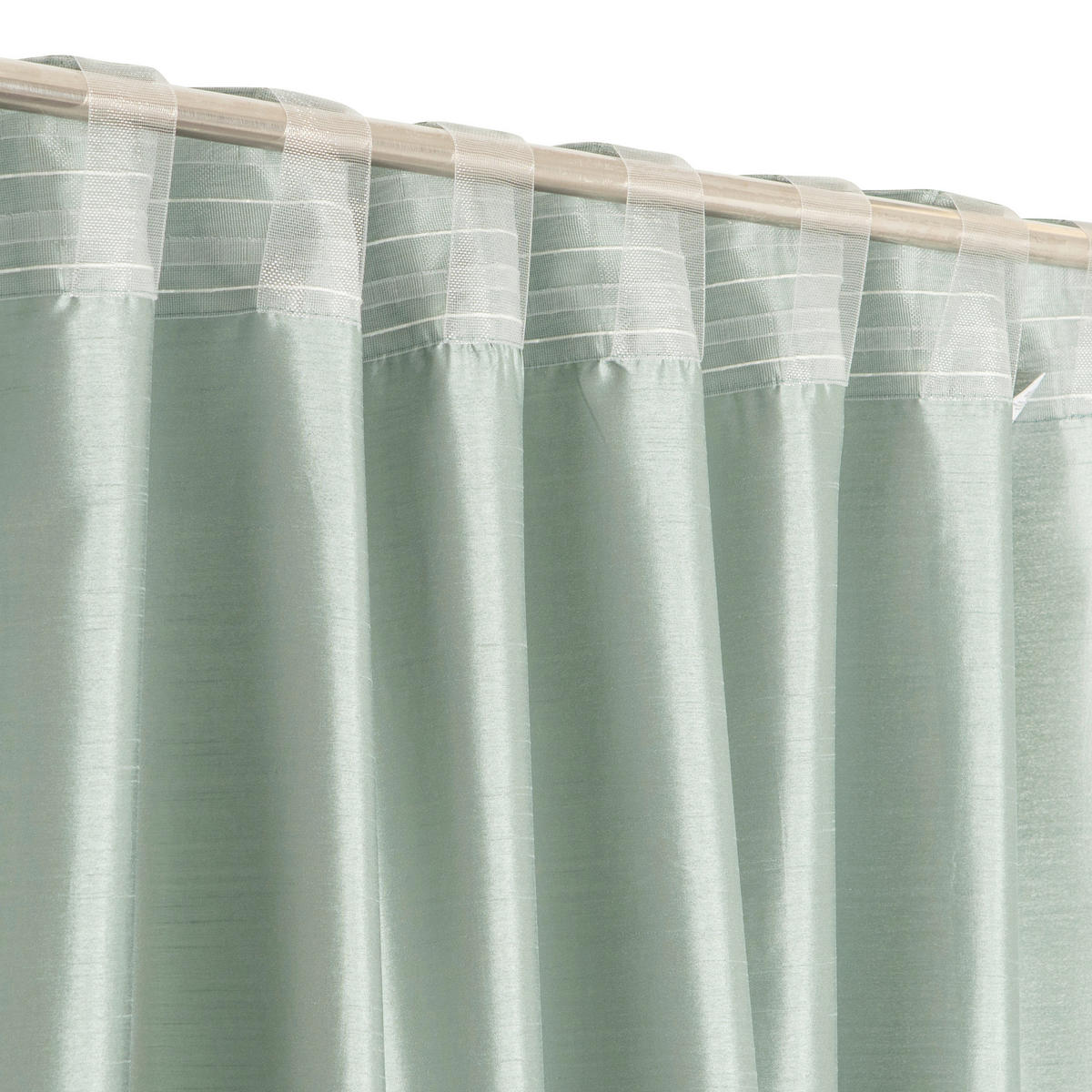 FERTIGVORHANG  blickdicht   140/280 cm  - Salbeigrün, Basics, Textil (140/280cm)