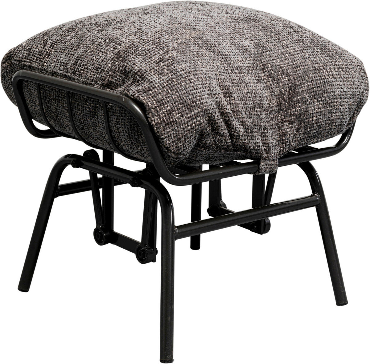 SESSELSET    - Schwarz/Grau, Design, Textil/Metall (83/97/106cm) - Kare-Design