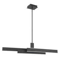 Lampă Suspendată Cu Led 114,5/33/10 cm  - negru, Design, plastic/metal (114,5/33/10cm) - Elstead Lighting