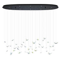 LED-HÄNGELEUCHTE 148/26/154 cm   - Klar/Schwarz, Design, Glas/Metall (148/26/154cm) - Eglo