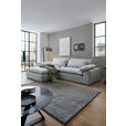 ECKSOFA  in Webstoff Grau Rückenkissen, Nierenkissen, Armlehnenkissen, Rücken echt  198/306 cm  - Schwarz/Grau, MODERN, Kunststoff/Textil (198/306cm) - Carryhome