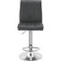 BARHOCKER Lederlook Schwarz, Weiß - Schwarz/Weiß, Design, Textil/Metall (42/97-118/56cm) - CARRYHOME