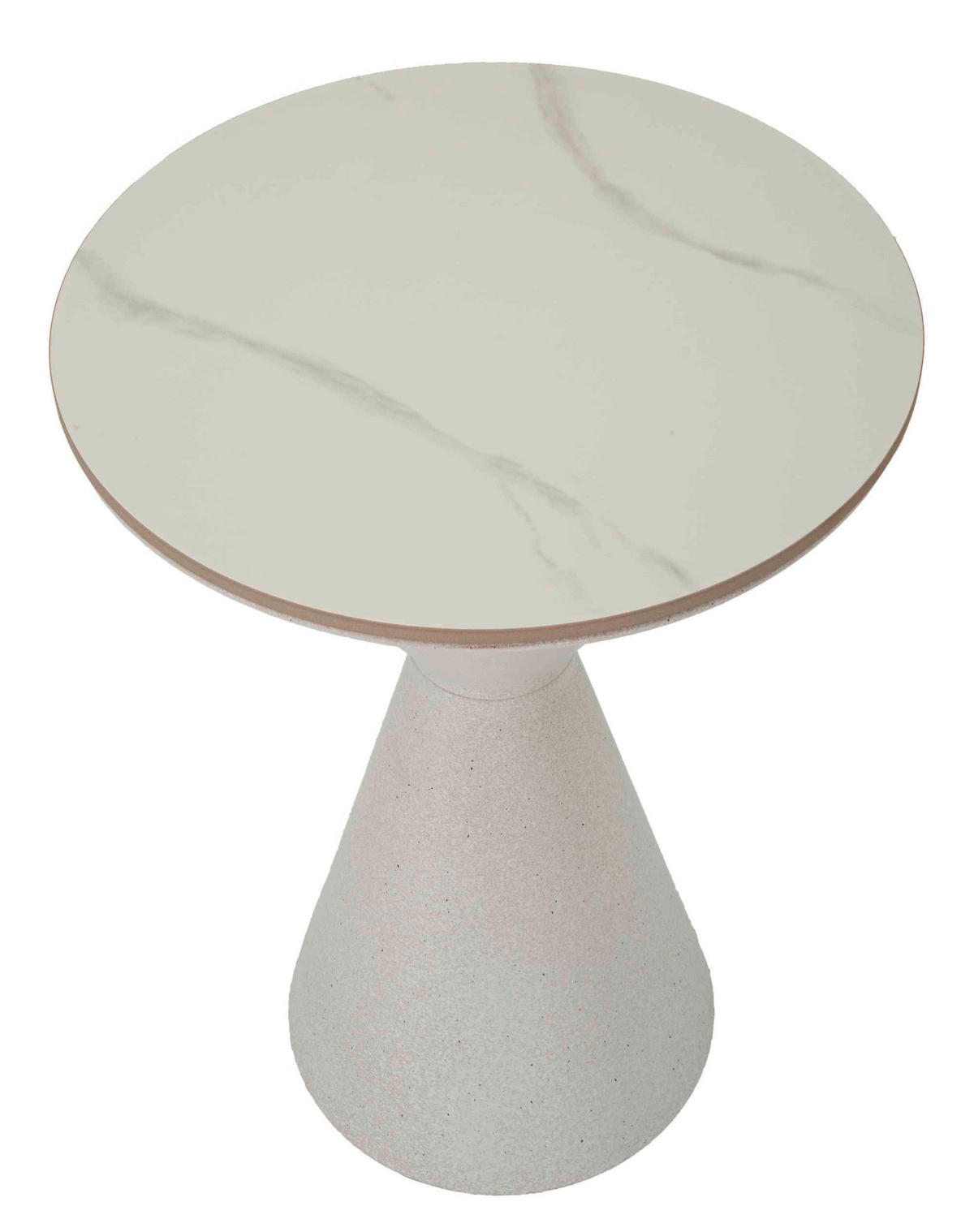 COUCHTISCH Weiß  - Weiß, Basics, Keramik/Metall (44,5/63/44,5cm)