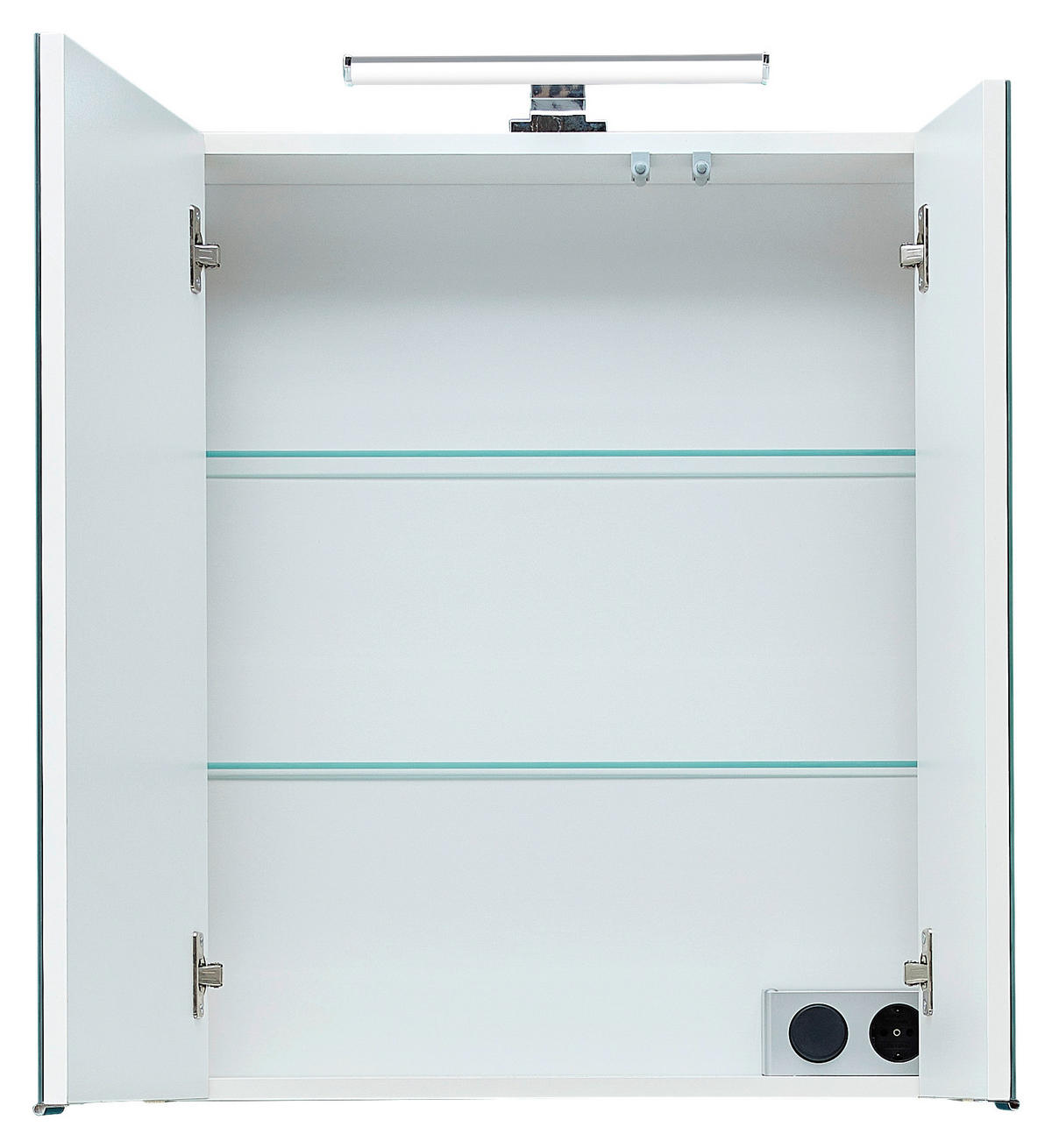 SPIEGELSCHRANK 60/70/20,5 cm  - Chromfarben/Pinienfarben, KONVENTIONELL, Glas/Holzwerkstoff (60/70/20,5cm) - Xora
