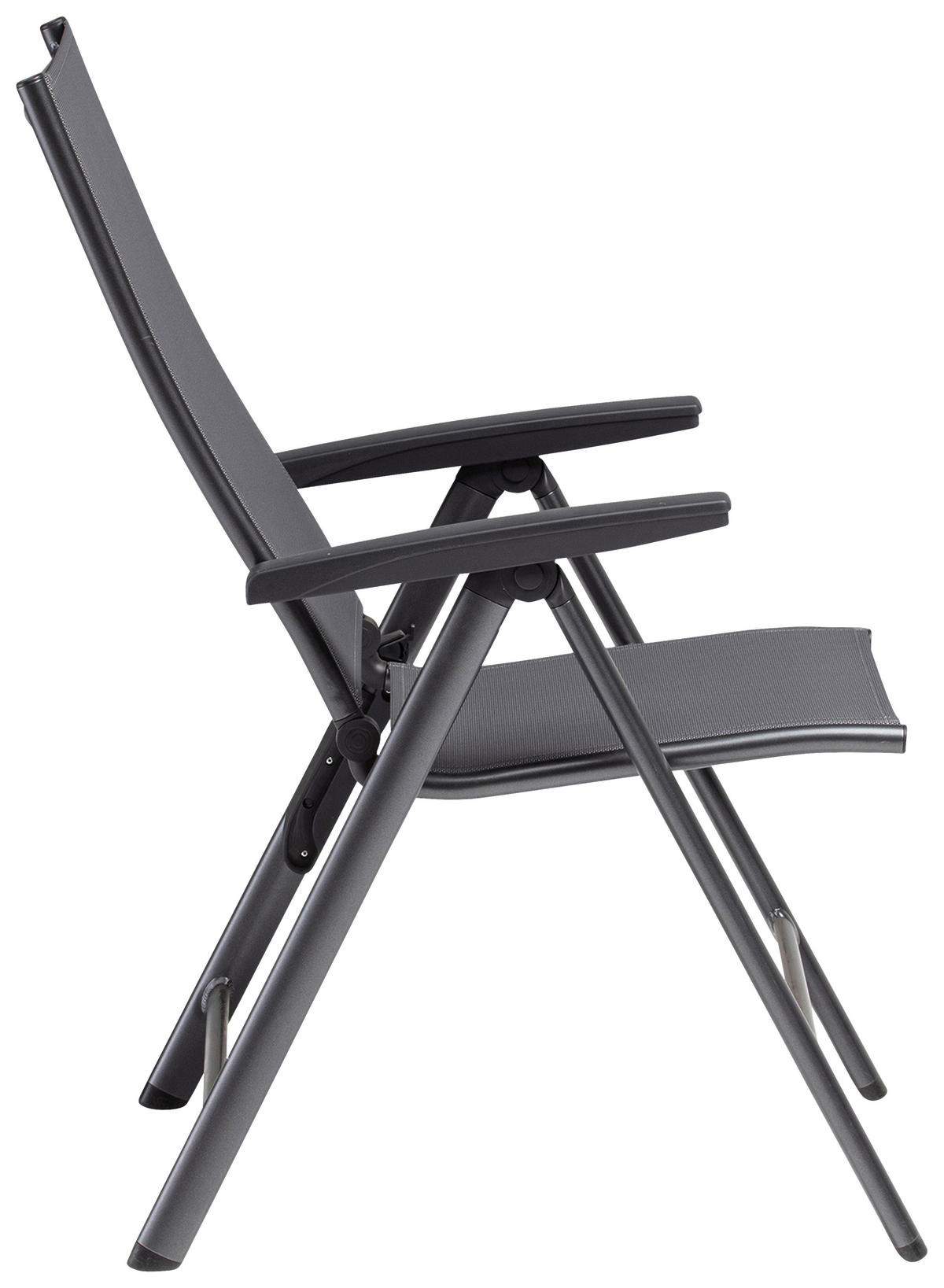 KLAPPSESSEL Netzbespannung Anthrazit  - Anthrazit, Basics, Textil/Metall (62/114/70cm) - Kettler