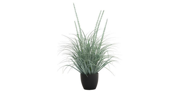 DEKOGRAS - Blaugrau/Weiß, Basics, Kunststoff/Metall (70cm) - Ambia Home