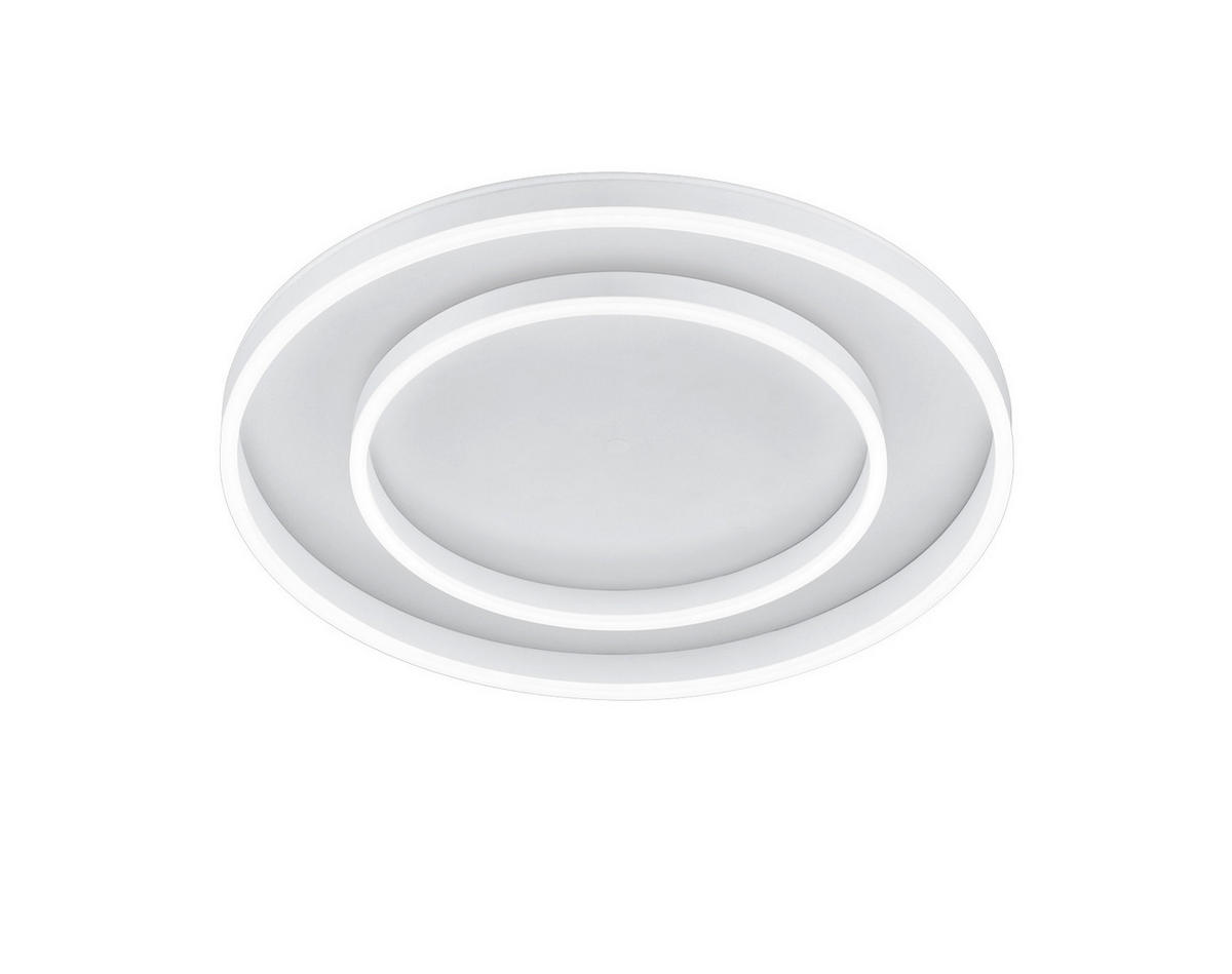 LED-DECKENLEUCHTE 59,5/7,5 cm   - Weiß, Design, Metall (59,5/7,5cm) - Helestra