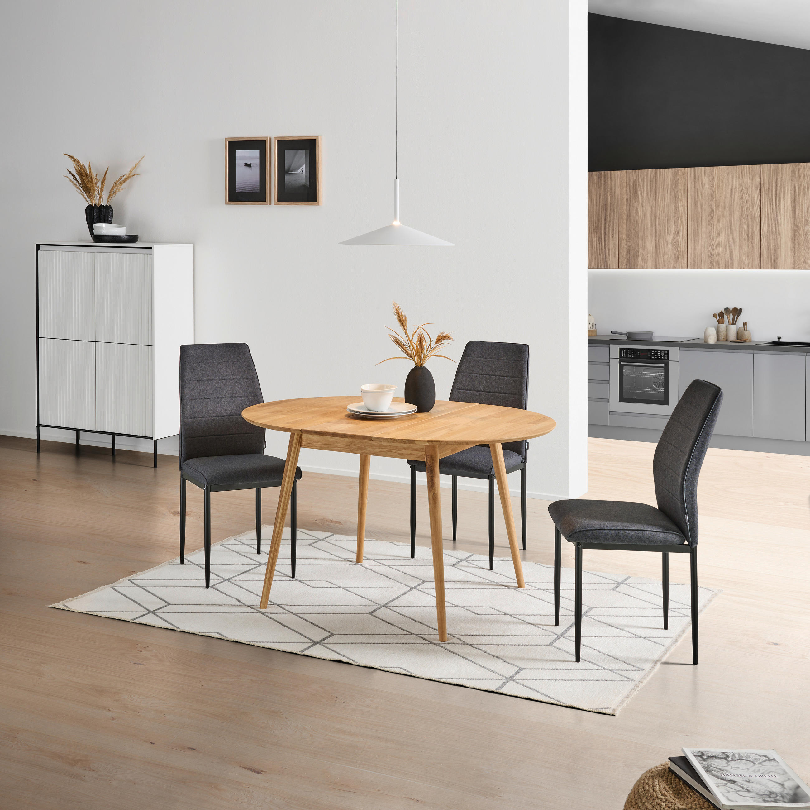 ESSTISCH in Holz 100/100/75 cm  - Wildeiche, Natur, Holz (100/100/75cm) - Livetastic