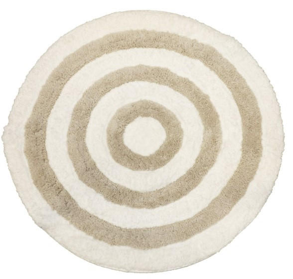 BADRUMSMATTA vit, beige 70 cm  - vit/beige, Klassisk, textil (70cm)