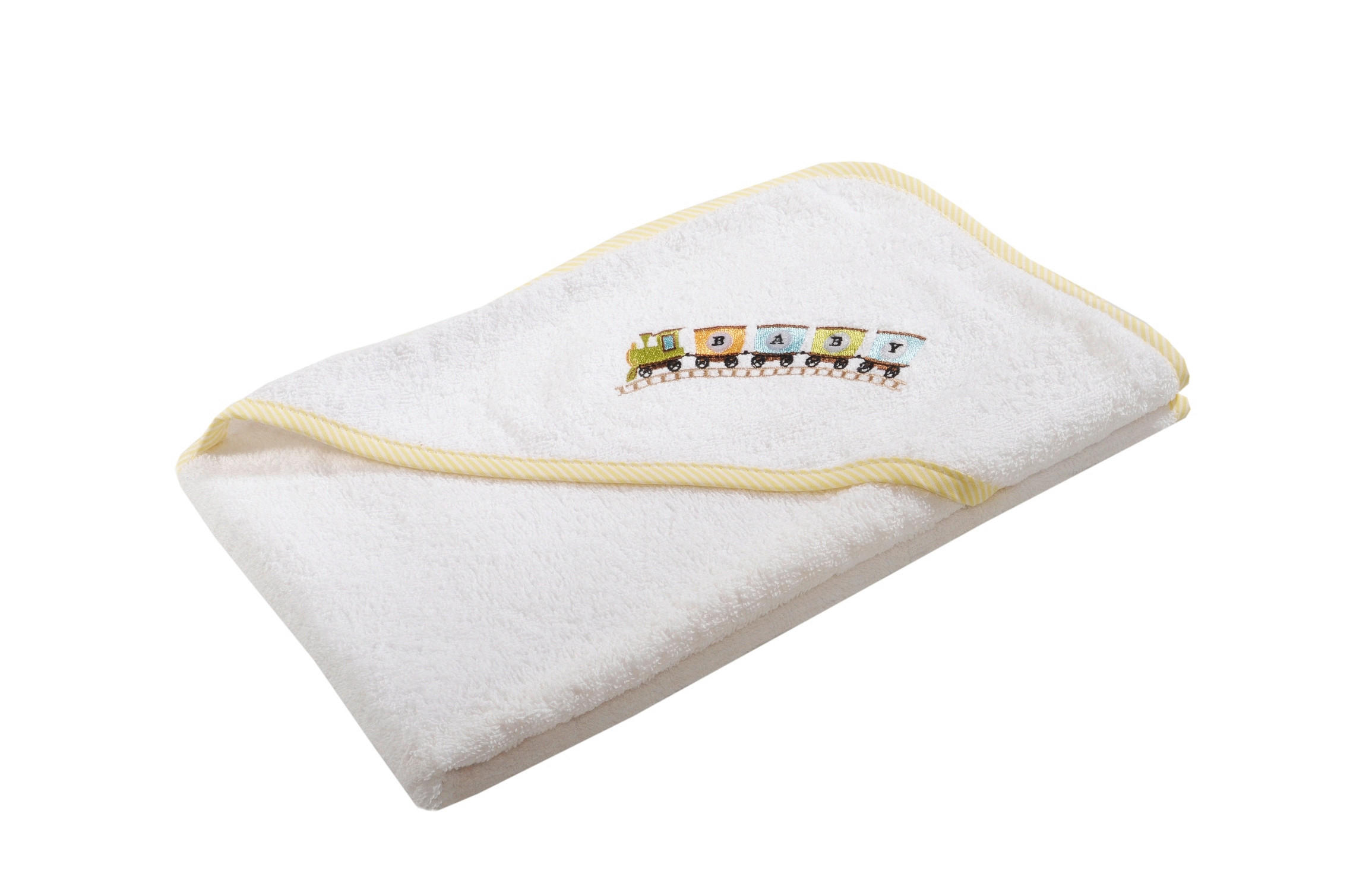 BRISAČA S KAPUCO      70/70 cm     - bela, Basics, tekstil (70/70cm)