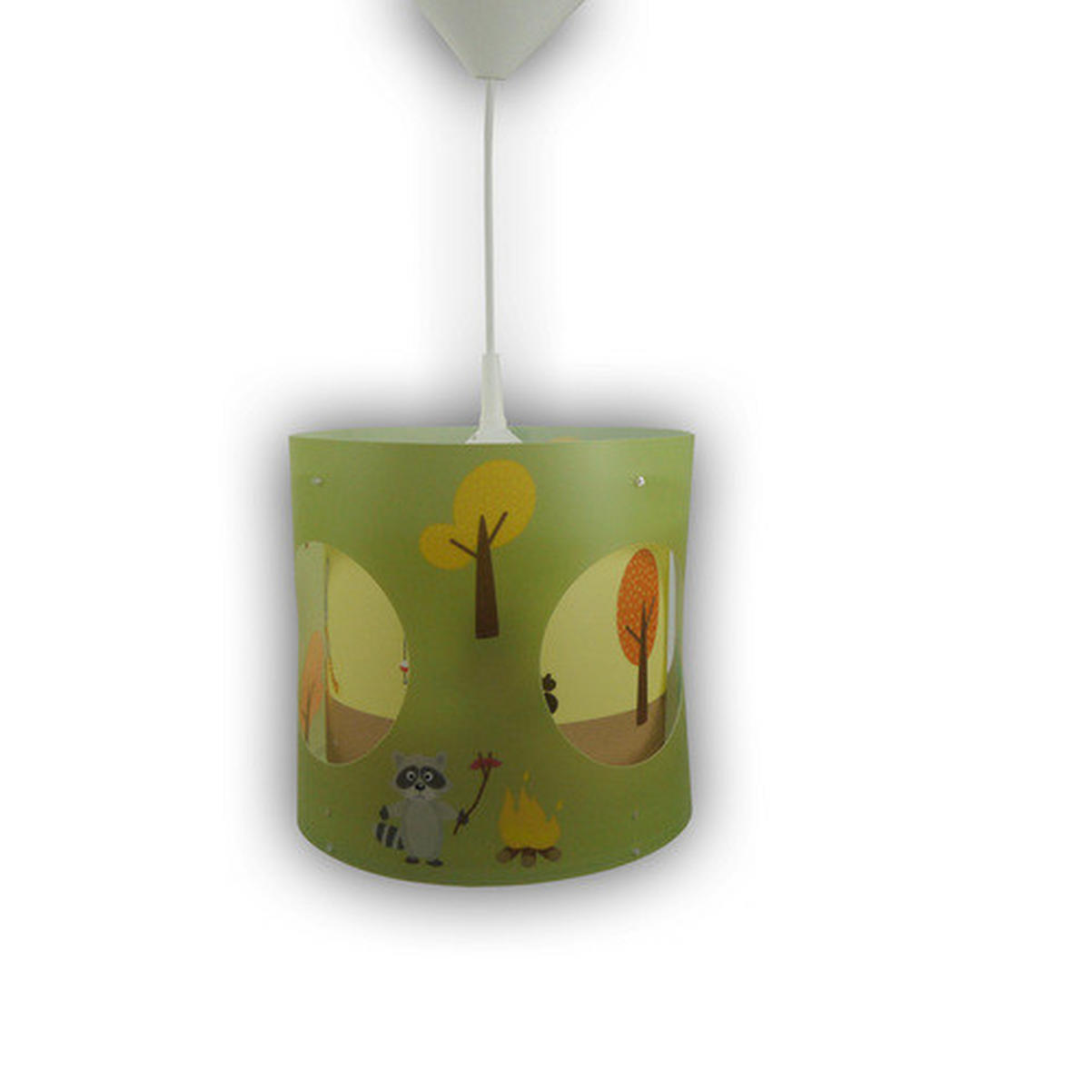 KINDERHÄNGELEUCHTE Waldtiere 25/27 cm   - Multicolor, Trend, Kunststoff (25/27cm)