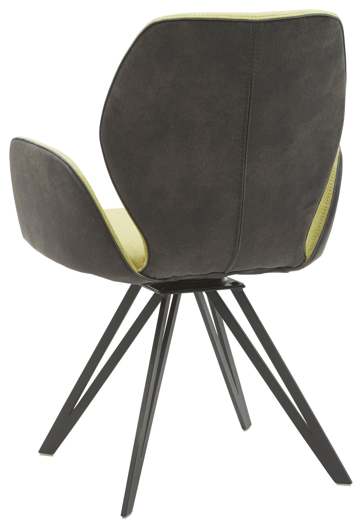 ARMLEHNSTUHL  in Eisen Webstoff, Mikrofaser  - Anthrazit/Schwarz, Design, Textil/Metall (62/91/59cm) - Valnatura