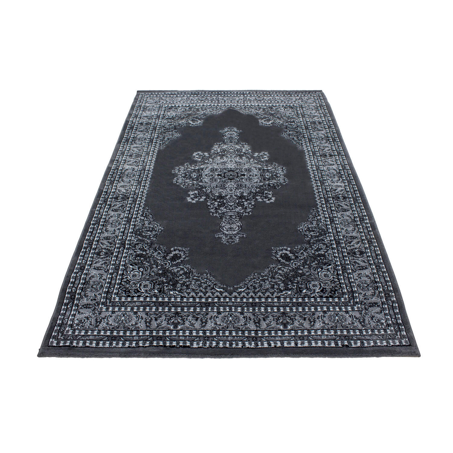 WEBTEPPICH 240/340 cm Marrakesh Grau, Schwarz  - Schwarz/Grau, KONVENTIONELL, Textil (240/340cm) - Novel
