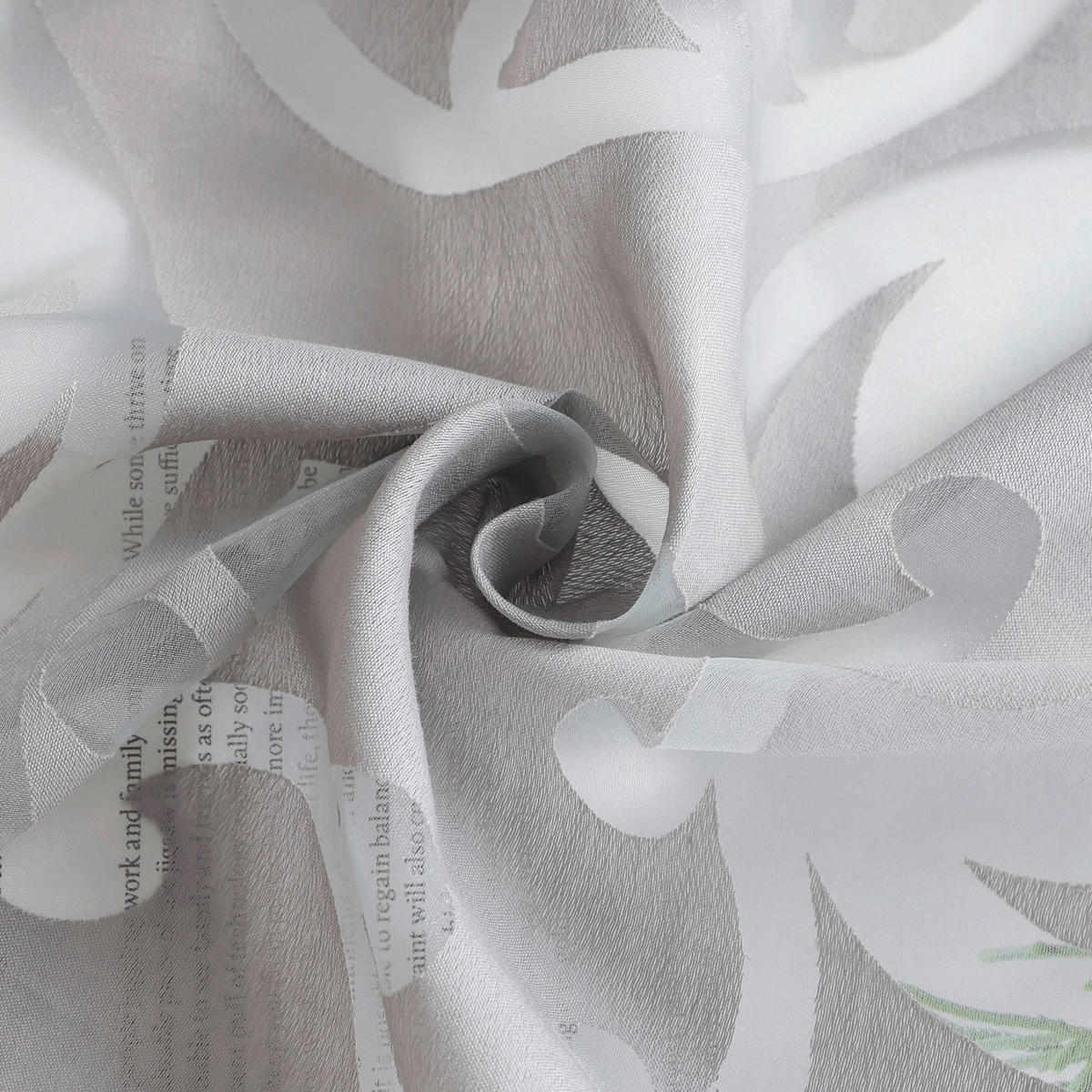 KURZGARDINE   120/45 cm   - Hellgrau, Basics, Textil (120/45cm) - Joyswahl