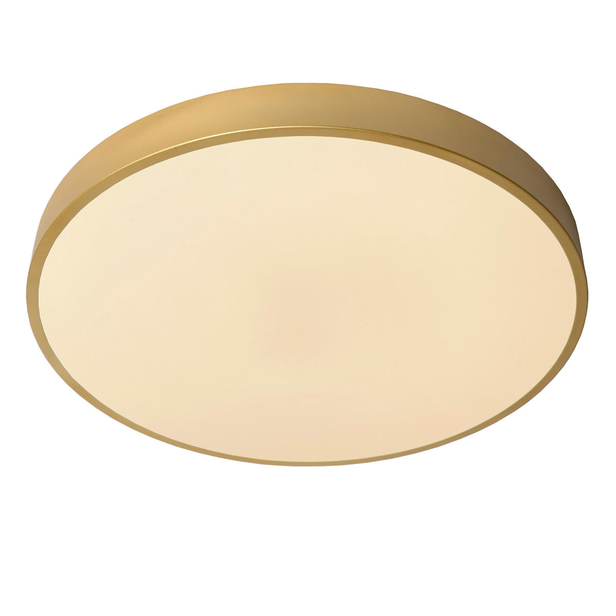 LED-DECKENLEUCHTE UNAR 49.5/49.5/5 cm   - Messingfarben, KONVENTIONELL, Kunststoff/Metall (49.5/49.5/5cm) - Lucide