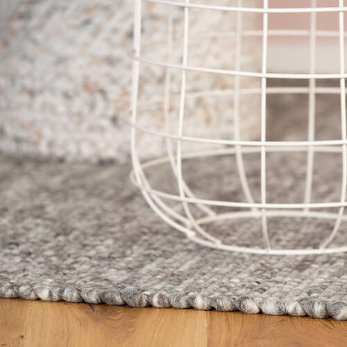 FLACHWEBETEPPICH 80/150 cm Silberfarben  - Silberfarben, Basics, Textil (80/150cm) - Obsession