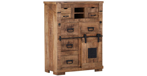 SEKRETÄR - Schwarz/Braun, LIFESTYLE, Holz (80/107/39cm) - Landscape