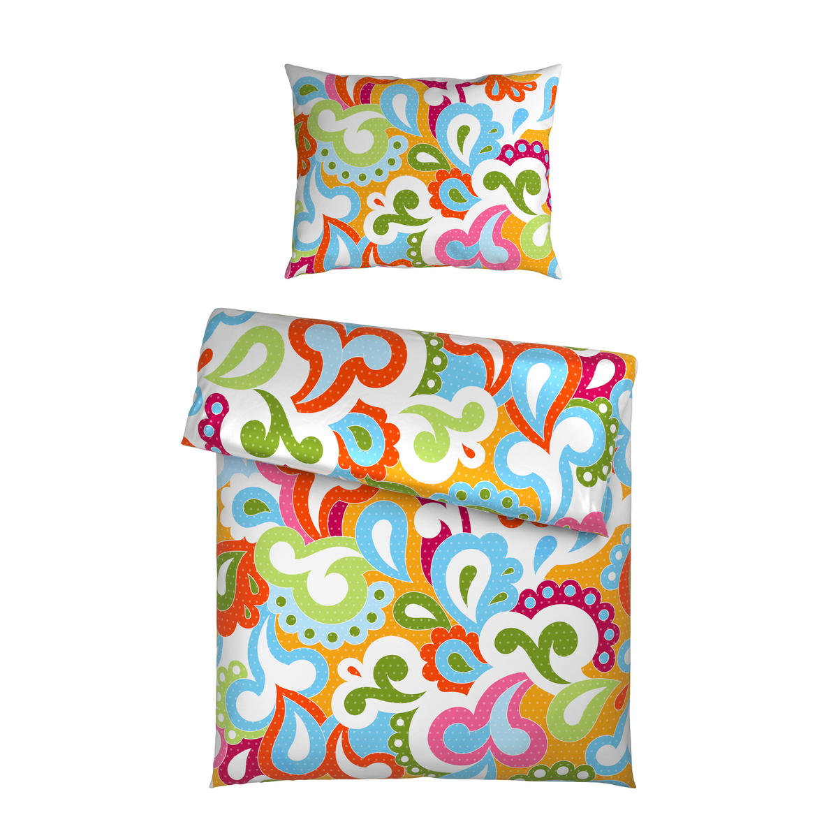 POSTEĽNÁ BIELIZEŇ, satén, viacfarebná, 140/200 cm - viacfarebná, Trend, textil (140/200cm) - Esposa