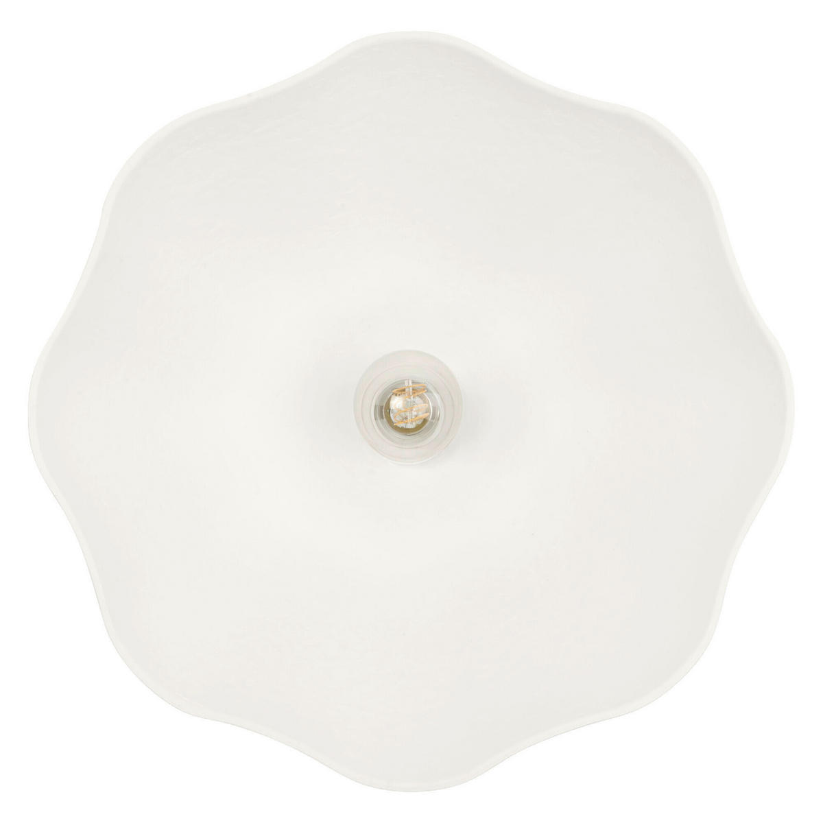 DECKENLEUCHTE 39,6/25,2 cm   - Weiß, Design, Papier/Metall (39,6/25,2cm) - Osram