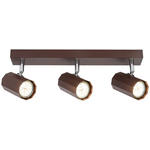 DECKENLEUCHTE    40,50/14,5/10,5 cm  - Chromfarben/Mokka, Trend, Kunststoff/Metall (40,50/14,5/10,5cm) - Novel
