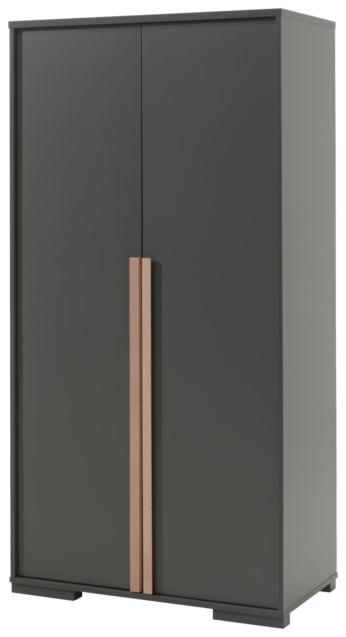 DREHTÜRENSCHRANK 2-türig Anthrazit  - Anthrazit/Buchefarben, MODERN, Holz/Holzwerkstoff (98,5/195,2/56cm) - MID.YOU