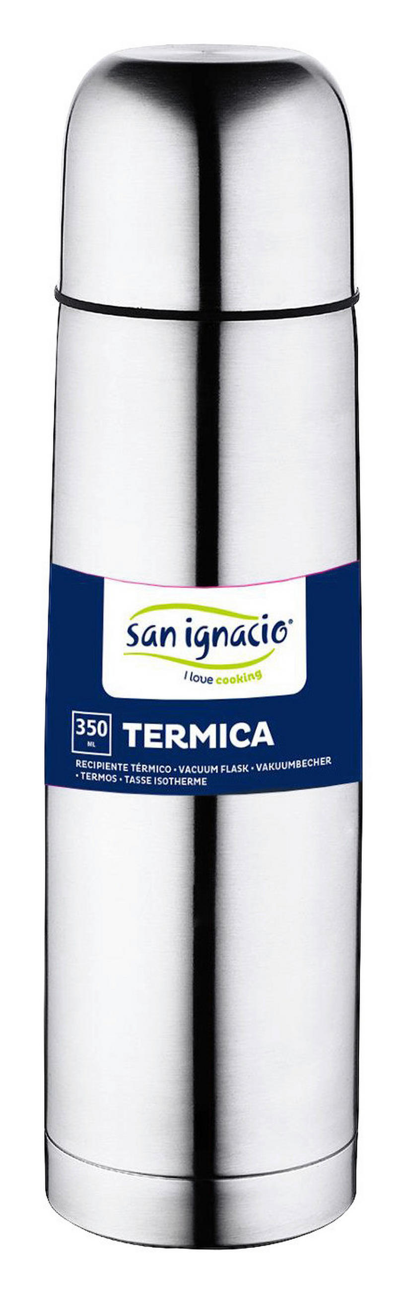 ISOLIERFLASCHE 0.350 l  - Edelstahlfarben, Basics, Kunststoff/Metall (6.9/6.9/19.5cm)