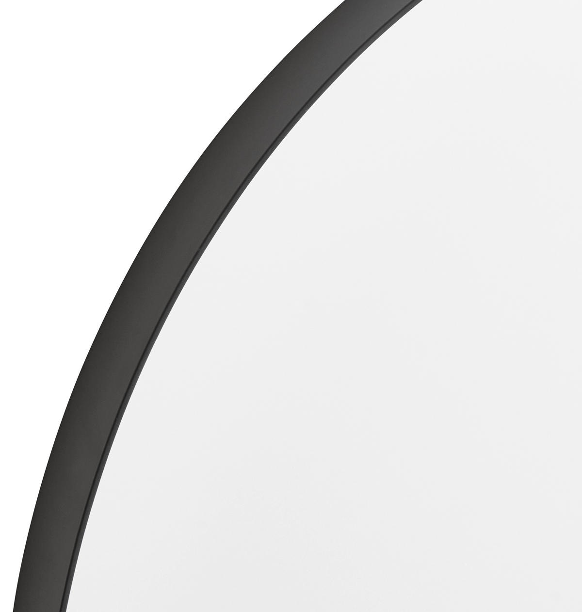 OGLEDALO ZIDNO  50/50/3,5 cm     - crna, Trend, staklo/metal (50/50/3,5cm) - Xora