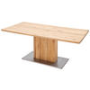 ESSTISCH in Holz, Metall, Holzwerkstoff 200/100/77 cm  - Edelstahlfarben/Eichefarben, Design, Holz/Holzwerkstoff (200/100/77cm) - Livetastic